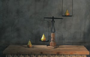 Rustykalna kompozycja z gruszkami autorstwa chenyi wang