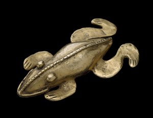 Figura Trującej Żaby, 200-1600 AD (złoto)