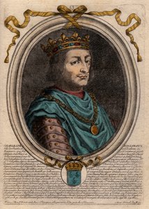 Portret Karola VII (1403-1461) Król Francji - KAROL VII (1403-1461) Król Francji autorstwa de Larmessin