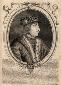 Portret Karola VI (1368-1422), króla Francji - KAROLA VI (1368-1422) króla Francji