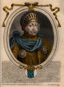 Portret Ludwika VI, zwany Grubym - rycina z 