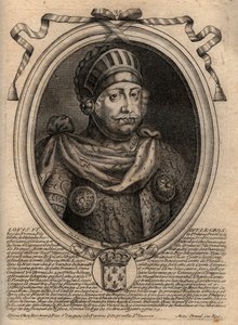 Portret Ludwika VI, zwany Grubym - rycina z 