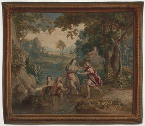 Apollo i Daphne autorstwa design by Charles de La Fosse; cartoon by Zeger Jacob van Helmont