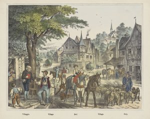 Villaggio. / Wieś. / Dorf. / Wieś. / Dorp (tytuł na obiekcie) autorstwa firma Joseph Scholz
