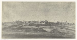Widok Maastricht, 1672 Zdjęcia rysunków z najazdu francuskiego na Holandię w 1672 roku autorstwa Adama Fransa van der Meulena zachowanych w Manufacture des Gobelins (tytuł serii)