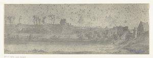 Widok Maastricht, 1672 Zdjęcia rysunków z najazdu francuskiego na Holandię w 1672 roku autorstwa Adama Fransa van der Meulena zachowanych w Manufacture des Gobelins (tytuł serii)