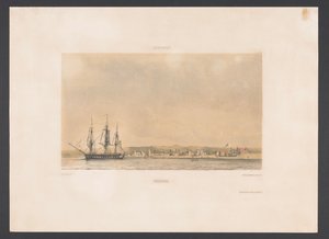 Bonaire Bonaire (tytuł na obiekcie) Indie Zachodnie (tytuł serii na obiekcie) Widoki z holenderskich Indii Zachodnich (tytuł serii) autorstwa jonkheer Jacob Eduard van Heemskerck