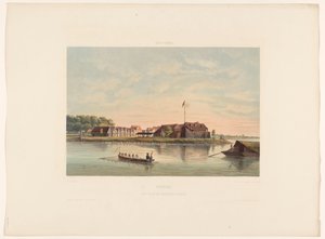Fort Zeelandia w Paramaribo Surinam. Widok na Fort Zelandia w Paramaribo (tytuł na obiekcie)