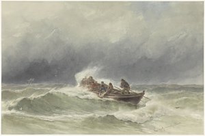 Ratunek na morzu autorstwa jonkheer Jacob Eduard van Heemskerck