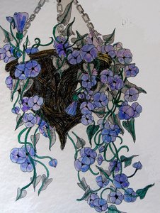 Wiszące kwiaty, 2014 (akwarela, tusz) autorstwa linda arthurs