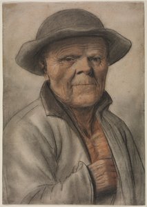 Portret starca autorstwa manner of Nicolas Lagneau