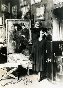Emilia Cardona Boldini w Falconiera, żona Giovanniego Boldini