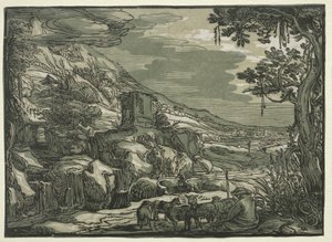 Krajobraz Arkadii autorstwa possibly after Esaias van de Velde