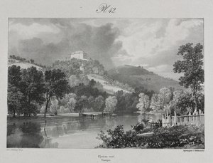 Malownicze i romantyczne podróże po starożytnej Francji. Owernia: Nowy Zamek autorstwa probably by Antoine Louis Barye