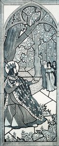 Ktoś, kto tu wyjechał? słowa Ludwika IX dit Saint Louis (1214-1270), który wymierzał sprawiedliwość u stóp dębu, aby zachęcić ludność do zgłaszania skarg. Ilustracja Joba (Jacques Marie Gaston Onfray i Breville) (Jacques-Marie) (1858-1931) autorstwa pseudonym for Onfray de Breville Jacques Job