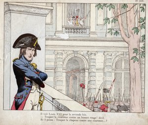 Po raz drugi zobaczył Ludwika XVI (Inwazja Tuileries, 20 czerwca autorstwa pseudonym for Onfray de Breville Jacques Job