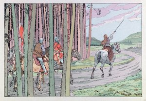 Jacques Marie Gaston Onfray de Breville z pracy (1858 - 1931); Ilustracja z „Les epees de France”: Joanna d