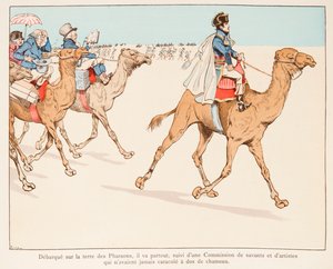 Jacques Marie Gaston Onfroy de Breville dit JOB (1858-1931) - Napoleon Bonaparte na wyprawie do Egiptu z Armee i Naukowcami w 1798 r., zbiory prywatne
