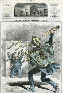 Le jeux des knife, Adolphe Thiers (1797-1877), francuski historyk i mąż stanu. Okładka w „” L