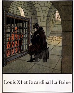 Ludwik XI i kardynał La Balue - w „Mała historia Francji” Jacques