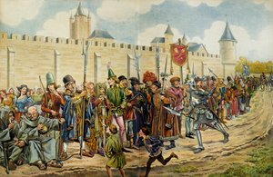 Ludwik XI z Francji, znany jako Roztropny (1423-1483), zrecenzowano 14 września autorstwa pseudonym for Onfray de Breville Jacques Job