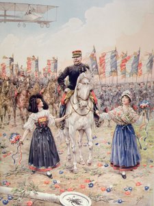 Marszałek Ferdinand Foch (1851-1929) Wyzwoliciel (kolor lito) autorstwa pseudonym for Onfray de Breville Jacques Job