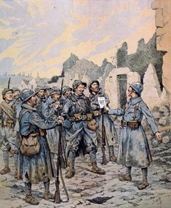 Bunt w armii francuskiej na froncie zachodnim, kwiecień-maj 1917 (kolor lito) autorstwa pseudonym for Onfray de Breville Jacques Job