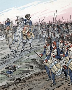 Napoleon Bonaparte podczas bitwy pod Marengo (1800) autorstwa pseudonym for Onfray de Breville Jacques Job