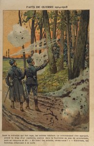 WW1: Bohaterscy oficerowie (ilustracja) autorstwa pseudonym for Onfray de Breville Jacques Job