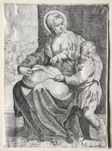Madonna z Białym Krukiem autorstwa school of Annibale Carracci