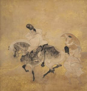 Przeprawa w Sano autorstwa studio of Tawaraya Sōtatsu