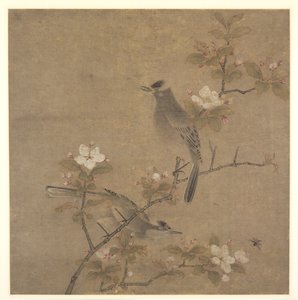 Kwiaty i ptaki autorstwa style of Qian Xuan