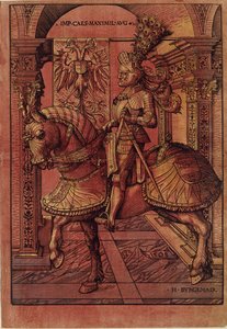 Cesarz Maksymilian I uzbrojony na koniu, 1508
