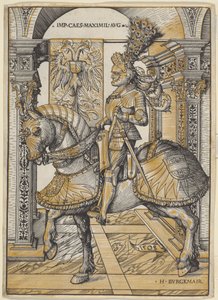 Konny portret cesarza Maksymiliana I autorstwa the Elder Hans Burgkmair