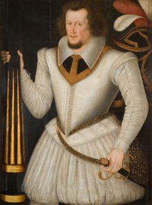 Portret Roberta Devereux, 2. hrabiego Essex, 1600-1700. autorstwa the Younger School of Marcus Gheeraerts