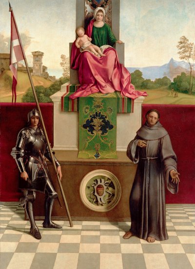 Madonna z Dzieciątkiem między św. Franciszkiem a św. autorstwa Giorgione