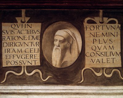 Fragment Maximes - Fresk, koniec XV wieku autorstwa Giorgione