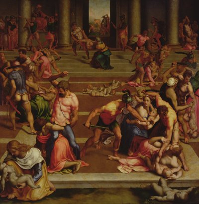 Masakra niewinnych (tempera na panelu) autorstwa (1509 66) Daniele da Volterra