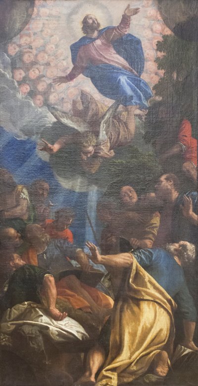 Wniebowstąpienie, ok. 1585 r. (olej na płótnie) autorstwa (1528 88) Veronese