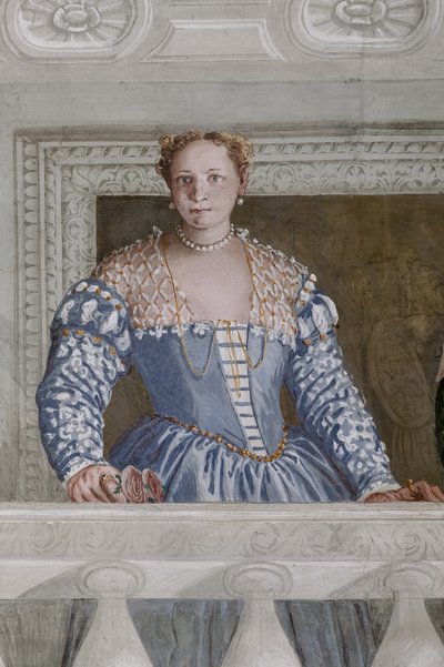 Donna Barbaro i jej pielęgniarka, Sala Olimpu, fragment 2632651 autorstwa Veronese