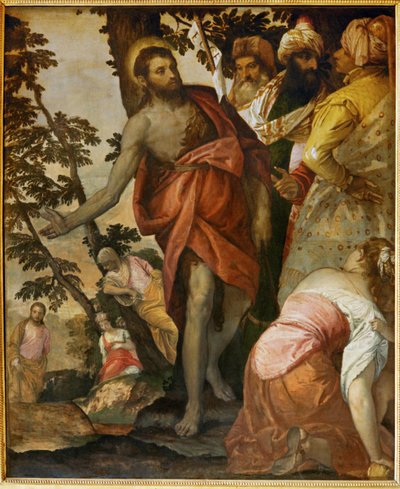 Święty Jan Chrzciciel głoszący ... (obraz na płótnie) autorstwa (1528-88) Veronese