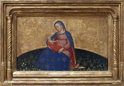 Madonna pokory. Obraz Giovanniego Da Bologna (czynna druga połowa XIV w.) tempera na topoli, ok. 1395 r. Sztuka włoska autorstwa Giambologna
