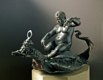 Krasnolud Morgante Braccio di Bartolo, karzeł Cosimo I de Medici (Cosimo I de Medici). Rzeźba z brązu Giambologna (Giovanni da Bologna lub Jan Boloński lub Boulogne autorstwa Giambologna