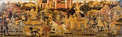 Triumf Dawida (tempera i srebro na złotym panelu podłogowym) autorstwa (15th c.) Giovanni di Ser Giovanni