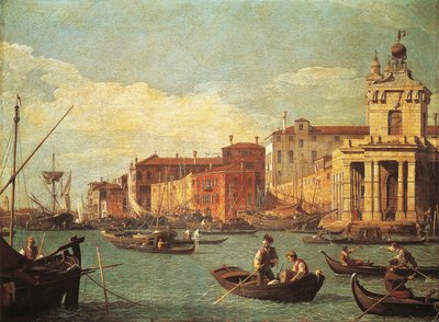 Urząd Celny i Kanał Giudecca autorstwa (1697-1768) Canaletto