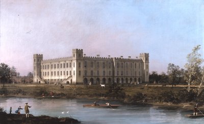 Widok na Syon House po drugiej stronie Tamizy od południowego wschodu autorstwa Canaletto
