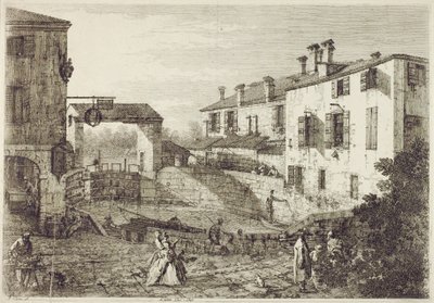 Brama Dolo (akwaforta) autorstwa Canaletto