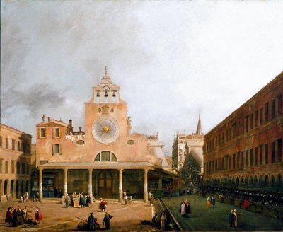 Widok na campo san Giacometto a Wenecja Obraz Canaletta (Giovanni Antonio Canal il) (1697-1768) 1729 Dim 95,5x117 cm Drezno, Staatliche Gemaldegalerie autorstwa Canaletto