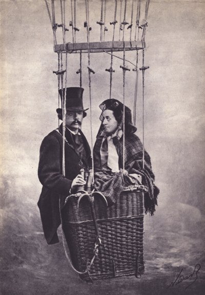 Nadar, francuski fotograf i aeronauta (zdjęcie czarno-białe) autorstwa (1820 1910) (after) Nadar
