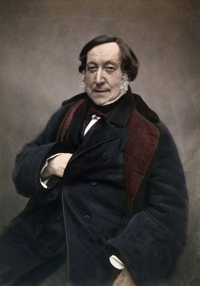 Gioachino (Antonio) Rossini (1792-1868) Włoski kompozytor. po zdjęciu Nadara autorstwa Nadar